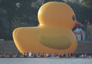 Crew around the Duck